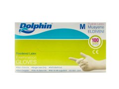 Dolphin Lateks Eldiven Pudralı - Orta (M) - 2000'li