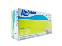 Dolphin Lateks Eldiven Pudralı - Büyük (L) -100'lü