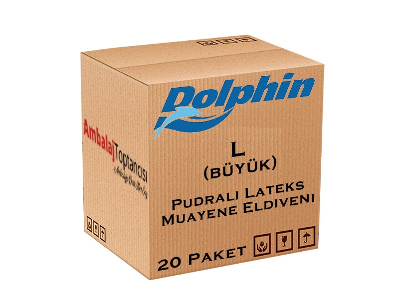 Dolphin Lateks Eldiven Pudralı - Büyük (L) -2000'li