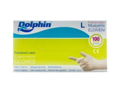Dolphin Lateks Eldiven Pudralı - Büyük (L) -2000'li
