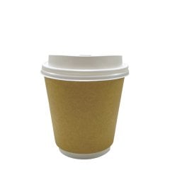 8oz Double Wall Kraft Karton Bardak - 25'li