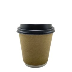 8oz Double Wall Kraft Karton Bardak - 25'li
