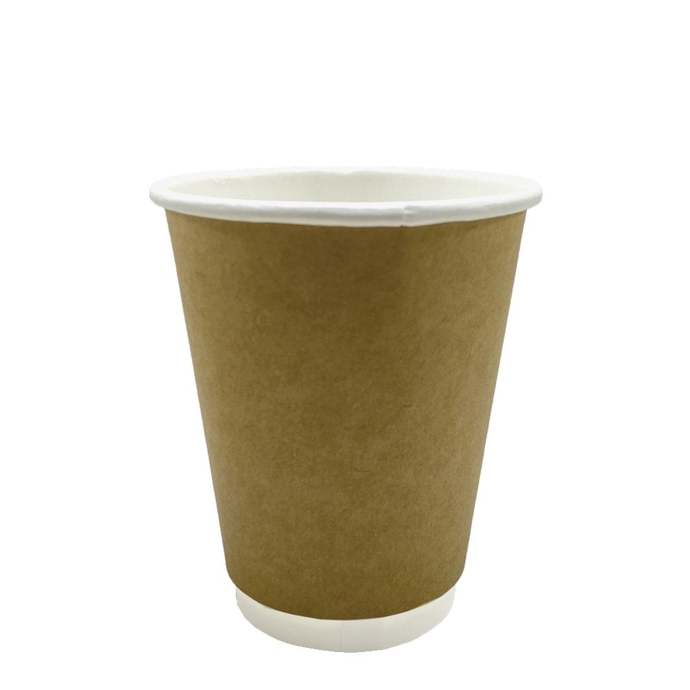 14 oz Double Wall Kraft Karton Bardak - 25'li