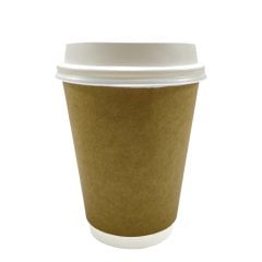 14 oz Double Wall Kraft Karton Bardak - 25'li