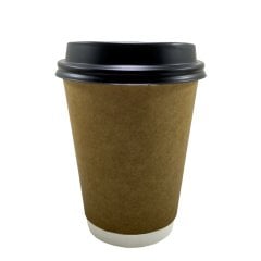 14 oz Double Wall Kraft Karton Bardak - 25'li