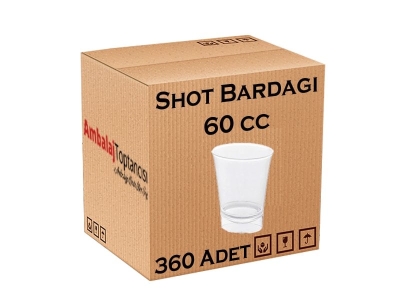 Sert Plastik Shot Bardağı 60 cc - 360'lı
