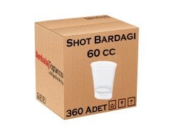Sert Plastik Shot Bardağı 60 cc - 360'lı