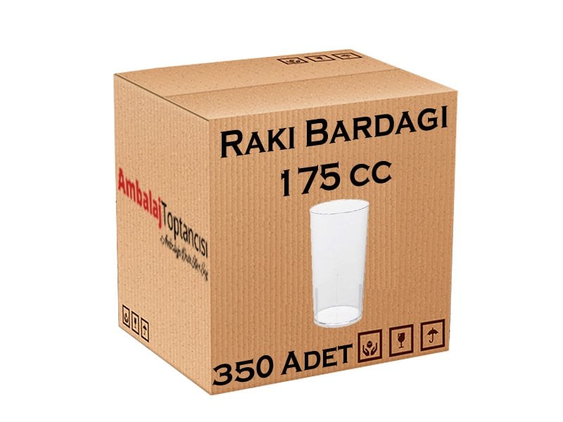Rubikap-Plastik Kokteyl-Rakı Bardağı 175 cc-350'li