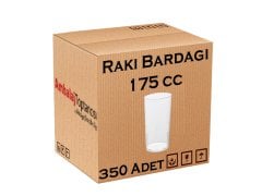 Rubikap-Plastik Kokteyl-Rakı Bardağı 175 cc-350'li