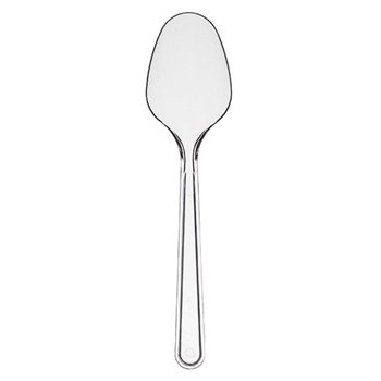 Lüks Plastik Kaşık Şeffaf - 100'lü