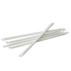 Kağıt Sargılı Plastik Pipet - 200'lü