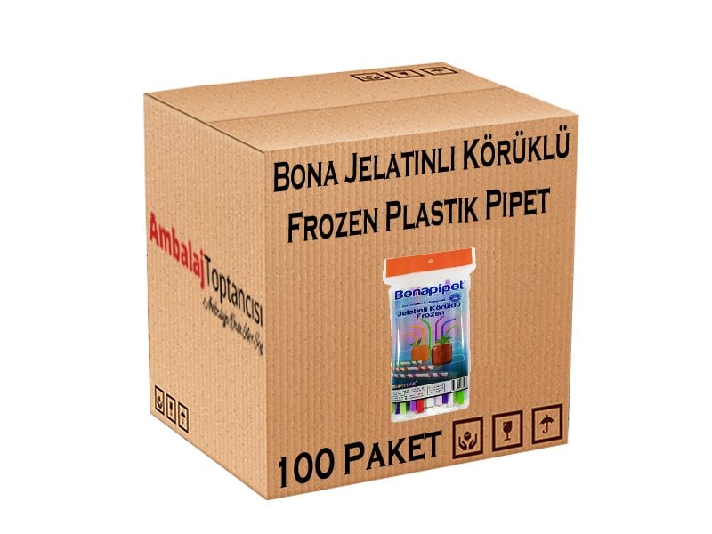 Bona Jelatinli Körüklü Frozen Plastik Pipet - 5000'li