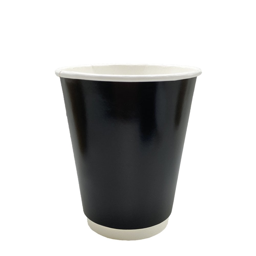 14oz Double Wall Siyah Karton Bardak - 500'lü