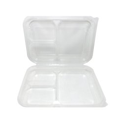 Kebap Kabı Kapaklı 3 Bölmeli - 75 'li