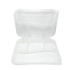 Kebap Kabı Kapaklı 4 Bölmeli - 75'li