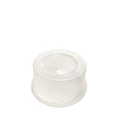 Plastik Panda Dondurma Kabı (Şeffaf) - 100'lü