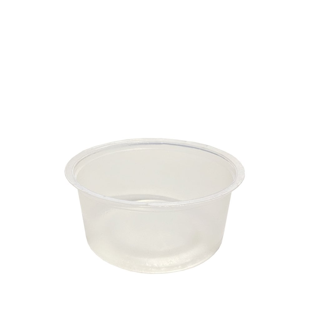 Plastik Panda Dondurma Kabı (Şeffaf) - 100'lü