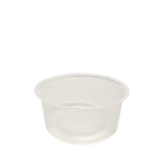 Plastik Panda Dondurma Kabı (Şeffaf) - 100'lü