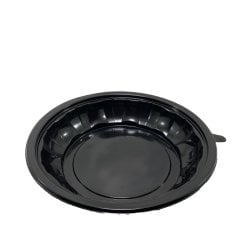 Kapaklı Siyah Salata Kasesi 1000 gr - 80'li