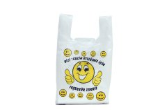Gülen Yüz Baskılı Atlet Poşet (Orta) - 1 Kg