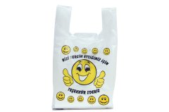 Gülen Yüz Baskılı Atlet Poşet (Büyük) - 10 Kg