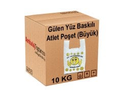Gülen Yüz Baskılı Atlet Poşet (Büyük) - 10 Kg