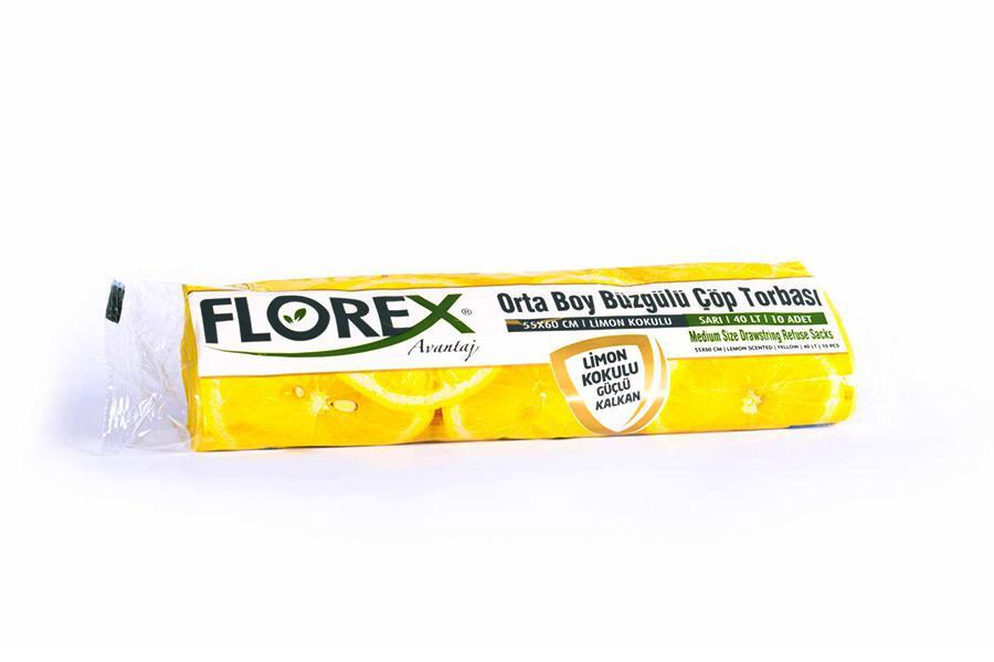 Rulo Çöp Torbası Büzgülü (Limon Kokulu) Orta Boy