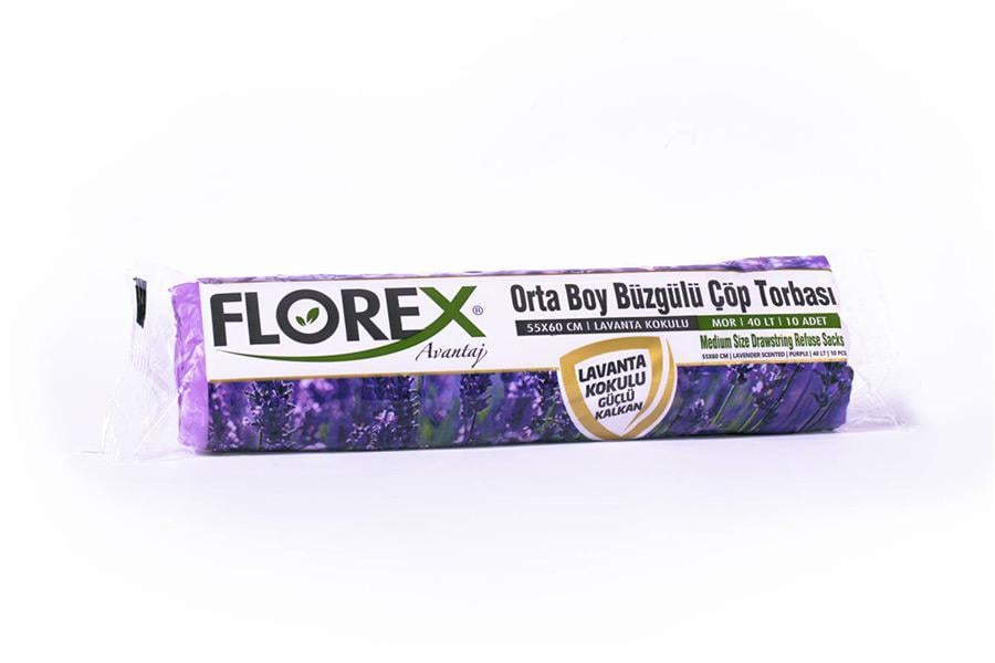 Rulo Çöp Torbası Büzgülü (Lavanta Kokulu) Orta Boy
