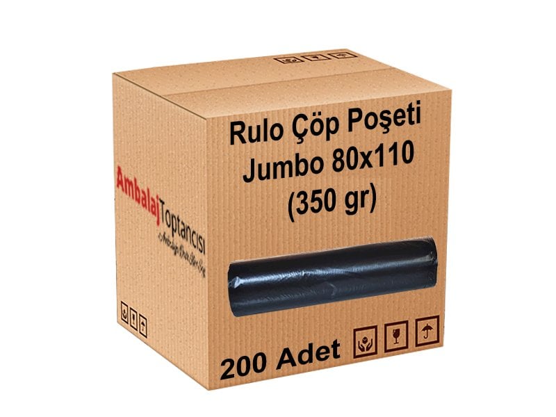 Rulo Çöp Poşeti Jumbo 80x110 (300 gr) 200'lü