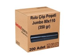 Rulo Çöp Poşeti Jumbo 80x110 (300 gr) 200'lü