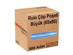 Rulo Çöp Poşeti Büyük 65x80 500'lü
